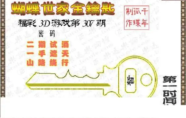 25307期: 3D蝴蝶世家蝴蝶彩图