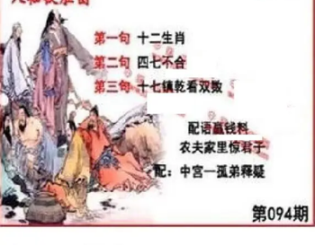 26094期: 福彩3D丹东全图分析