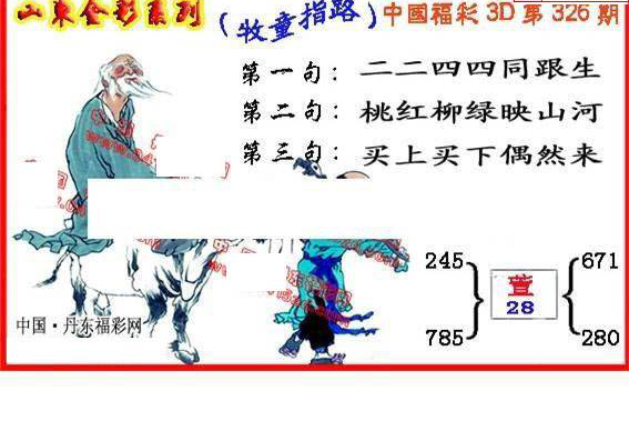 24326期: 福彩3D丹东全图分析