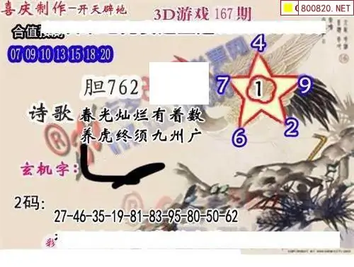 25167期: 白老3D杀码图版