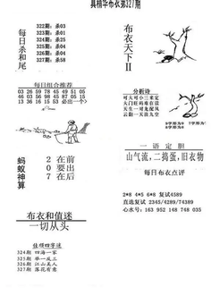 25327期: 福彩3D全套图版参考