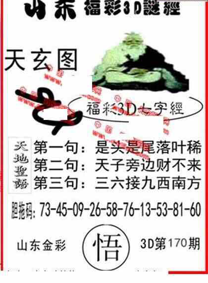 24170期: 福彩3D丹东全图分析