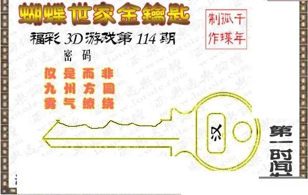 25114期: 3D蝴蝶世家蝴蝶彩图