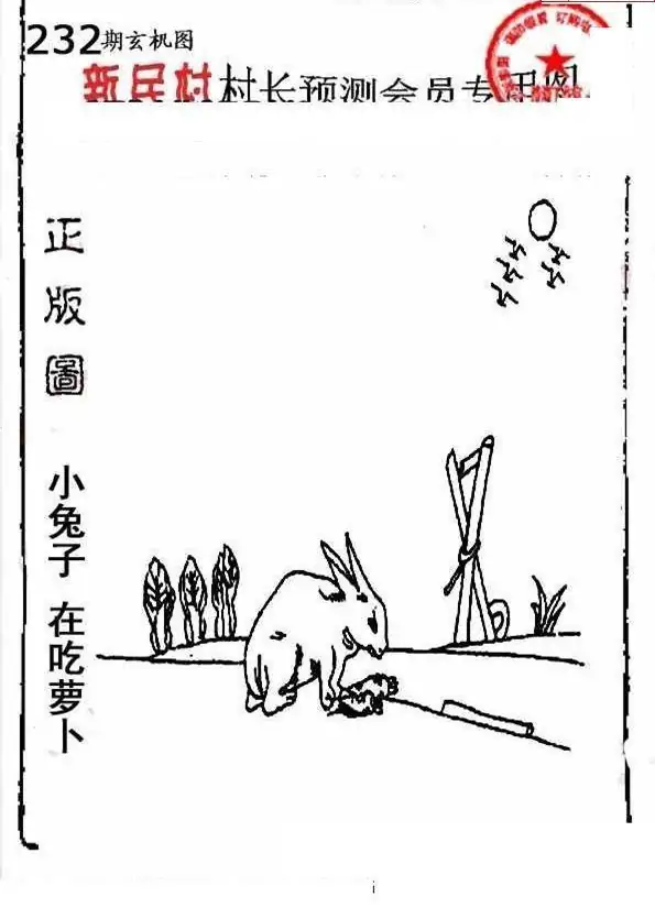 25232期: 老村长福彩3D天天图谜