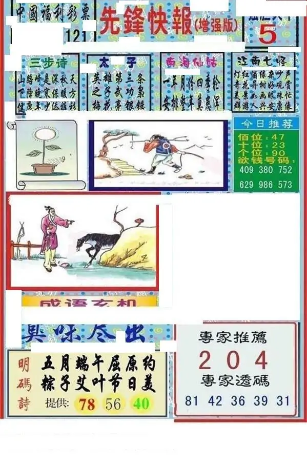 25121期: 福彩3D丹东全图分析