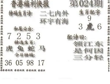 26024期: 白老3D杀码图版