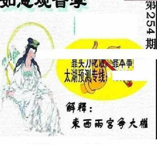 24254期: 太湖图福彩3D精品预测