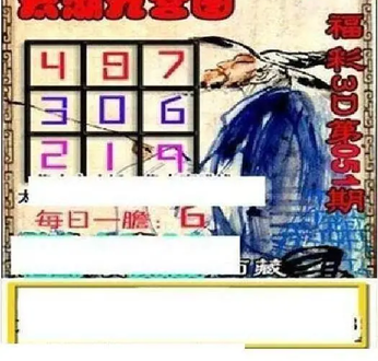 26051期: 太湖图福彩3D精品预测