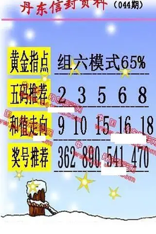 26044期: 福彩3D丹东全图分析