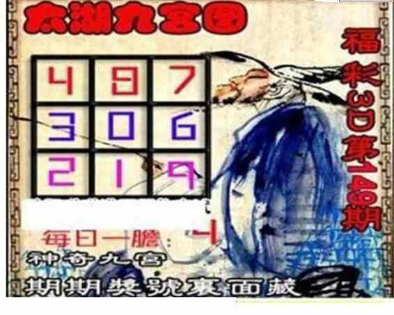 24149期: 太湖图福彩3D精品预测