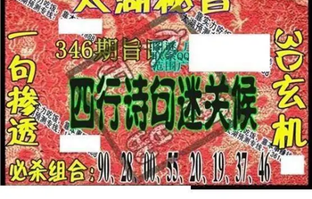 25346期: 太湖图福彩3D精品预测