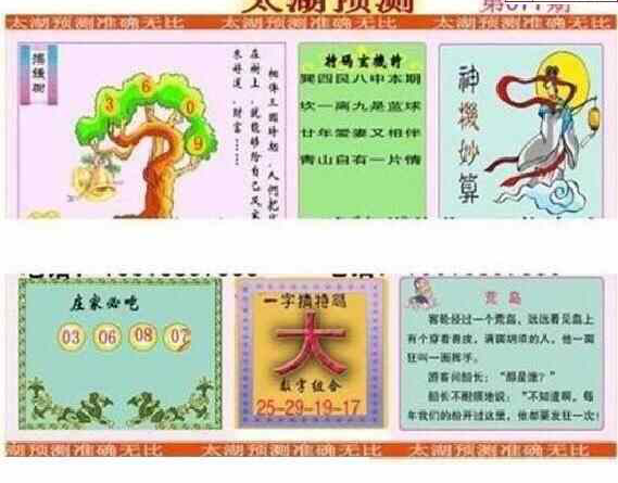 24077期: 太湖图福彩3D精品预测
