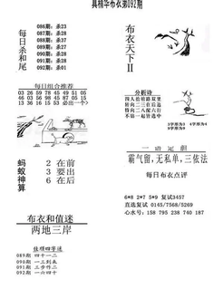 26093期: 福彩3D全套图版参考