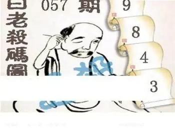 26057期: 白老3D杀码图版