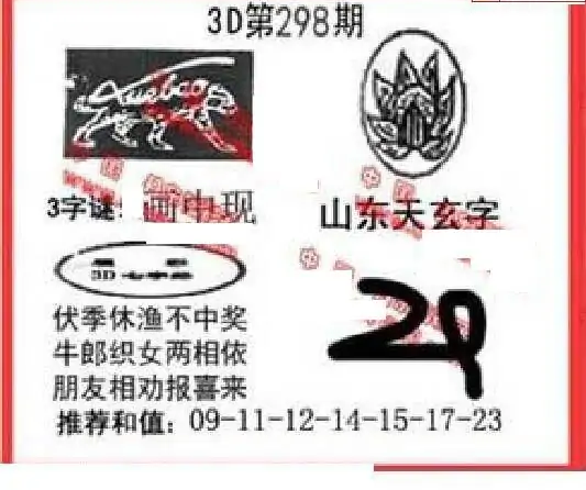 25298期: 福彩3D丹东全图分析