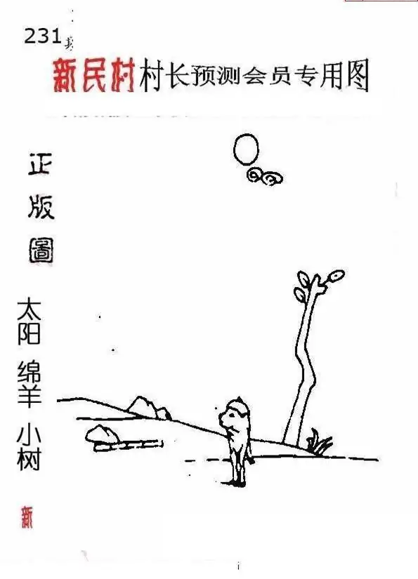 25231期: 老村长福彩3D天天图谜