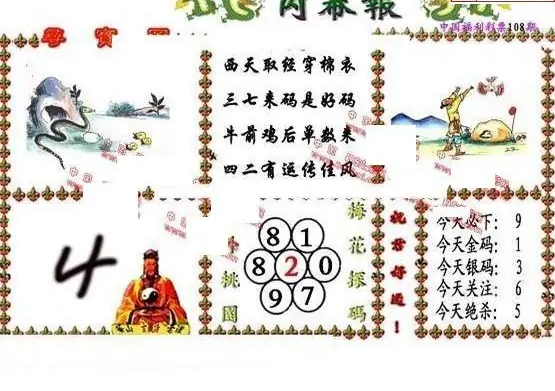 25108期: 福彩3D丹东全图分析