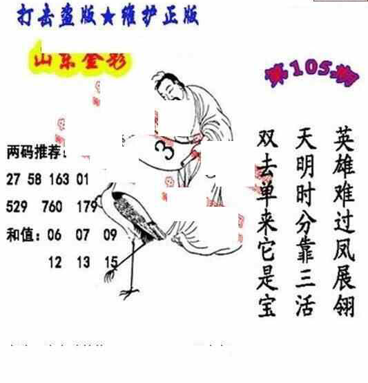 24105期: 福彩3D丹东全图分析