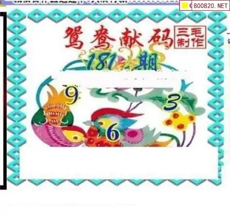 25181期: 三毛3D精品图谜