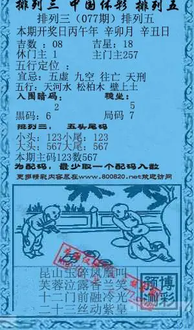 26077期: 福彩3D红黄蓝报