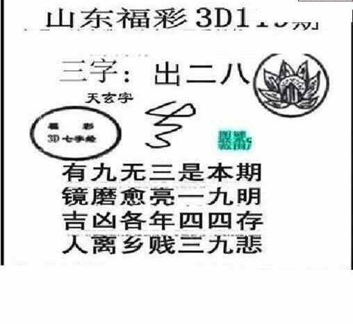24119期: 三毛3D精品图谜