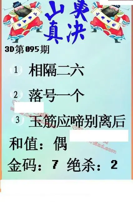 25095期: 福彩3D丹东全图分析