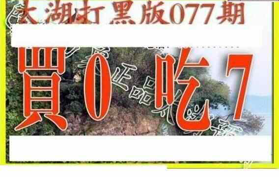 24077期: 太湖图福彩3D精品预测