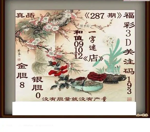 25287期: 白老3D杀码图版