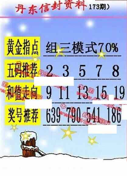 24173期: 福彩3D丹东全图分析