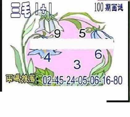 24100期: 三毛3D精品图谜