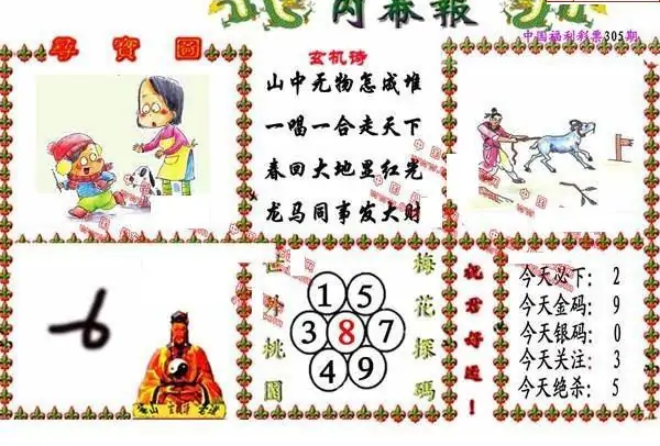 25305期: 福彩3D丹东全图分析