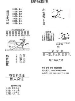 25317期: 福彩3D全套图版参考