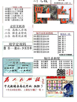 26097期: 福彩3D全套图版参考