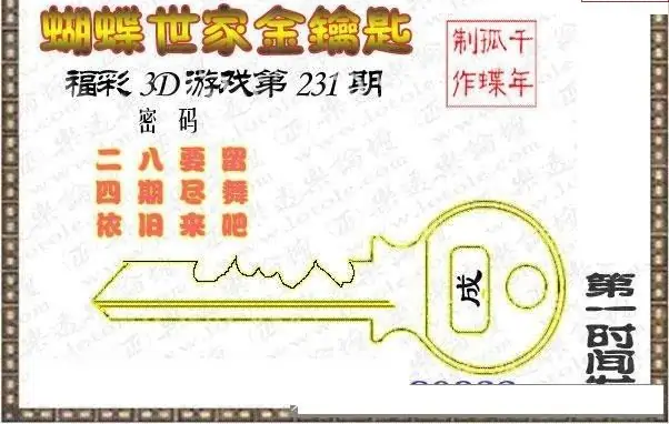 25231期: 3D蝴蝶世家蝴蝶彩图