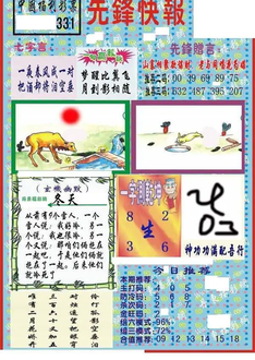 25331期: 福彩3D丹东全图分析