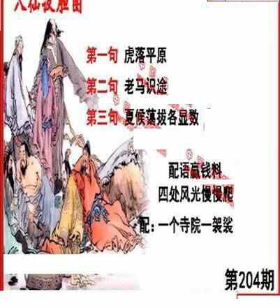 24204期: 福彩3D丹东全图分析