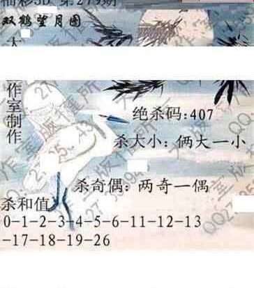 24279期: 大兵福彩3D黄金报图版