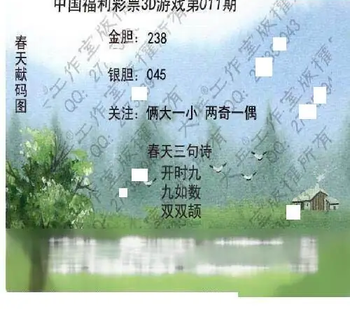 26011期: 大兵福彩3D黄金报图版