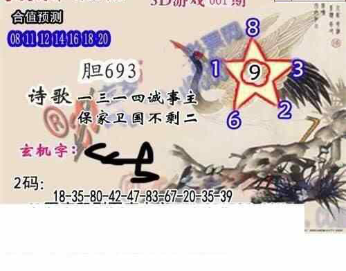 25061期: 白老3D杀码图版