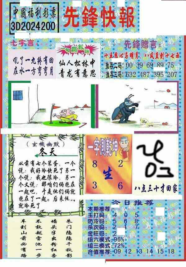 24200期: 福彩3D丹东全图分析