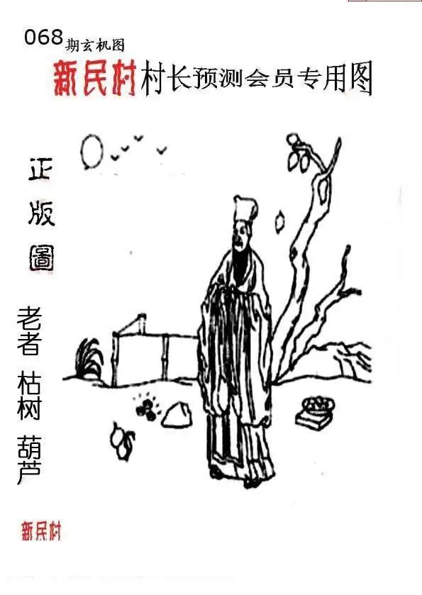 25068期: 老村长福彩3D天天图谜