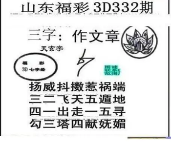 25332期: 三毛3D精品图谜