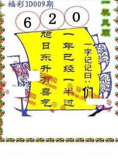 26009期: 福彩3D丹东全图分析