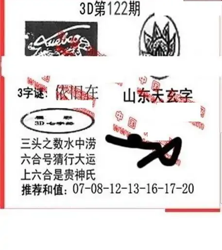 25122期: 福彩3D丹东全图分析