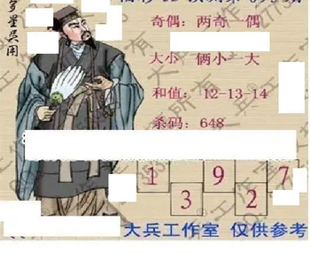 26095期: 大兵福彩3D黄金报图版