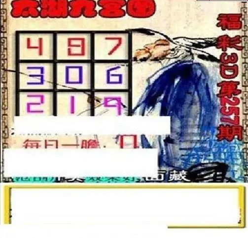 25257期: 太湖图福彩3D精品预测