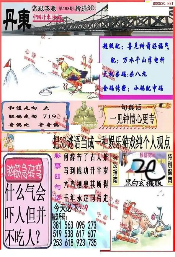 25198期: 福彩3D丹东全图分析