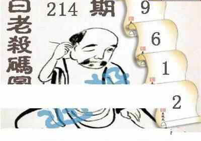 24214期: 白老3D杀码图版