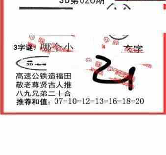 25026期: 福彩3D丹东全图分析