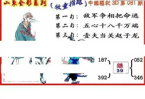 25081期: 福彩3D丹东全图分析